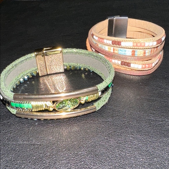 61.  Two Multi-Strap Magnetic Closure Bracelets - Picture 7 of 10